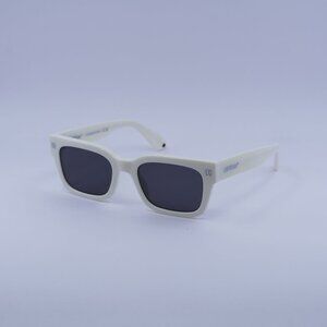 Off-White OERI108 MIDLAND 0107 Sunglasses White Square Frame, Dark Grey Lenses